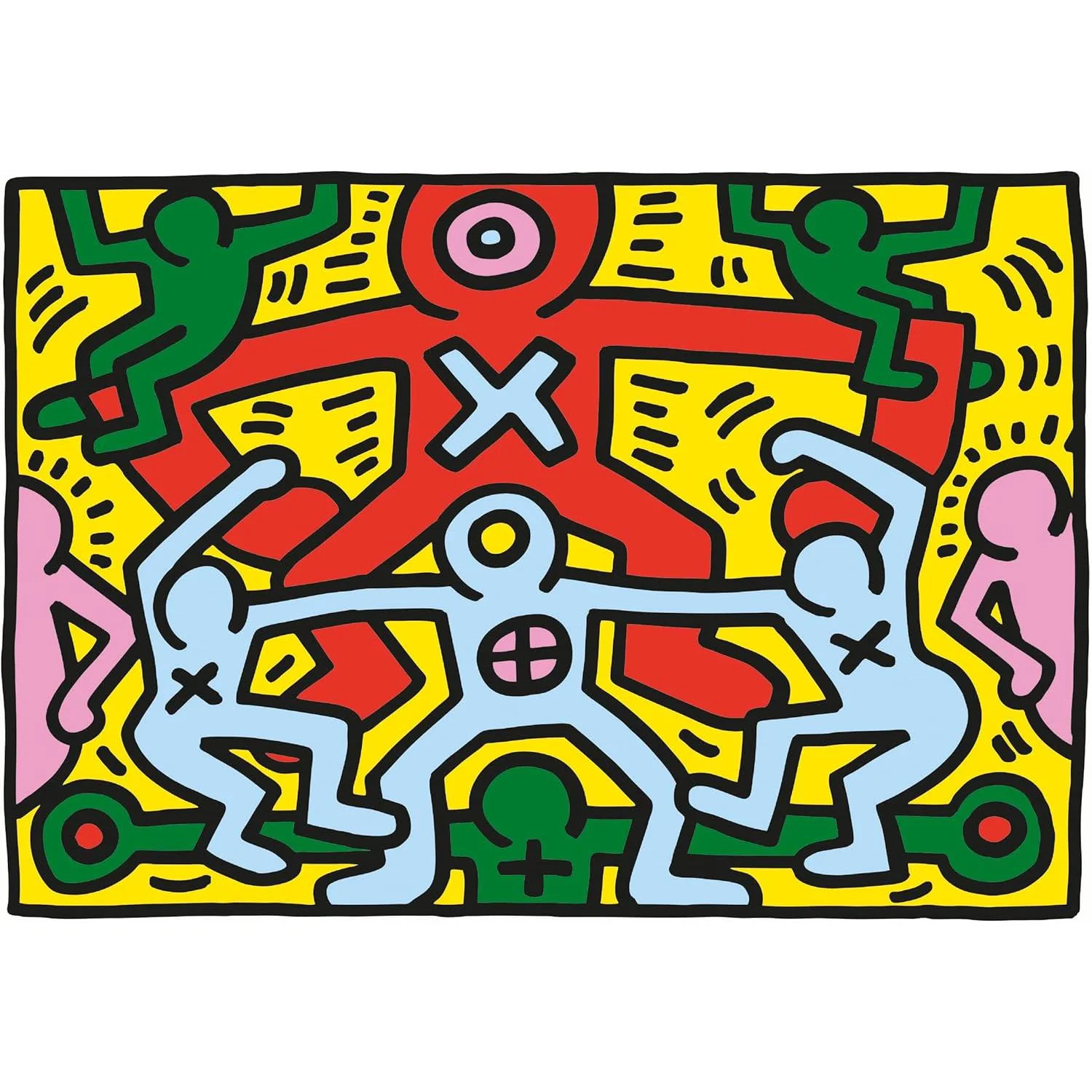 1000pc Novo Art - Keith Haring #3 Puzzle - Image 2