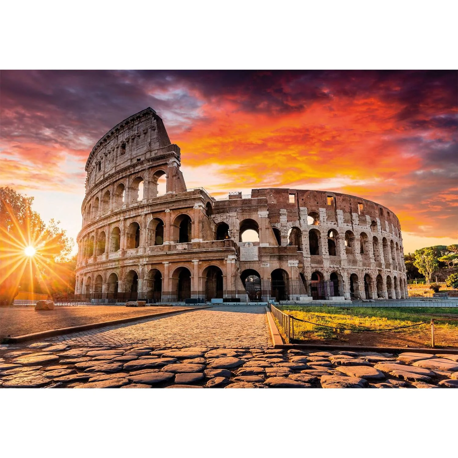 1000pc Roman Sunset Jigsaw Puzzle - Image 2