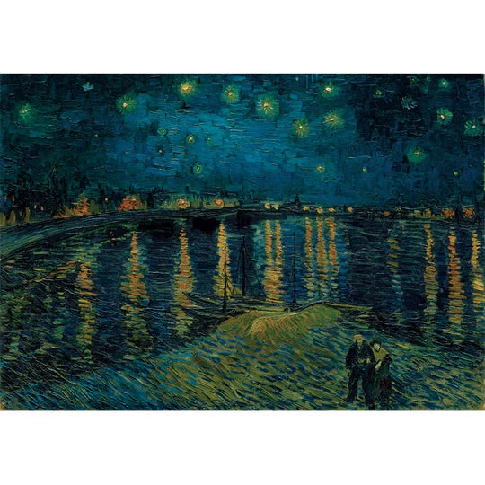 1000pc Starry Night Over The Rhone Puzzle - Image 2