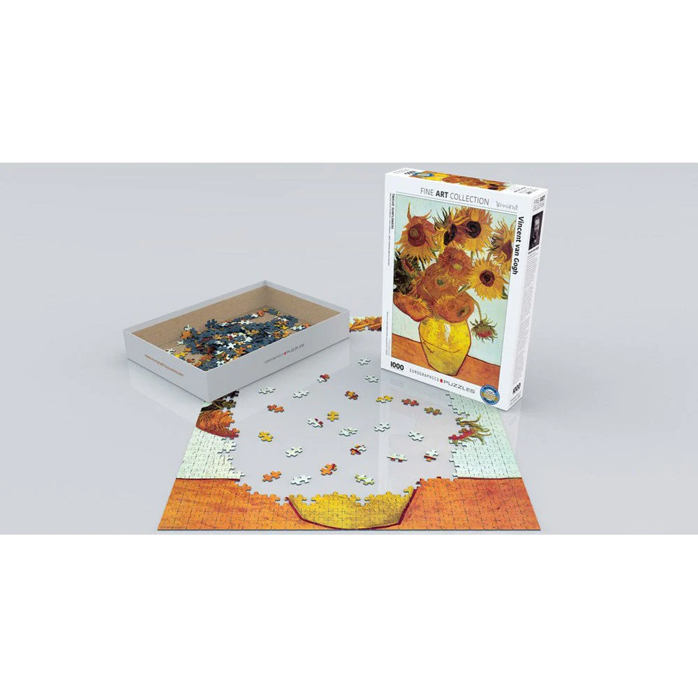 1000pc Van Gogh Twelve Sunflowers - Image 2