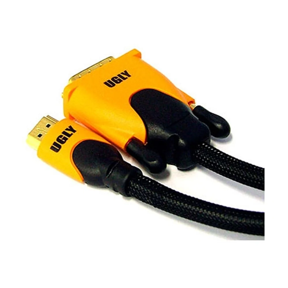 10m Ugly High End HDMI to DVI Cable Lead 24 AWG Shielded OFC Gold Plated - Image 5