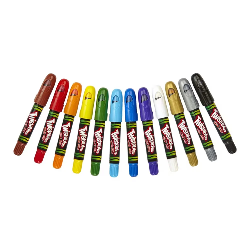 12pc Crayola Kids/Childrens Creative Slick Stix Crayons 36m+ - Image 2