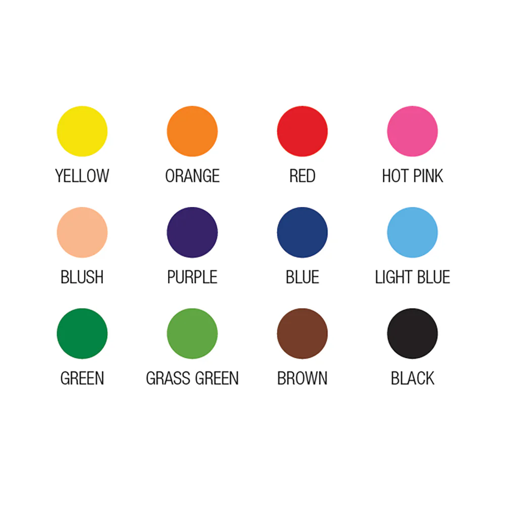 12pc Jasart Coloursphere Jumbo Colour Pencil Set - Hexagonal - Image 2