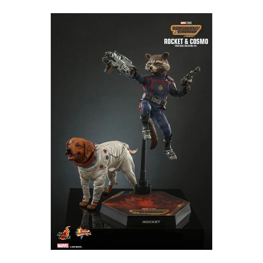 16cm Guardians of the Galaxy Vol 3 Rocket & Cosmo 1:6 Collectable - Image 4