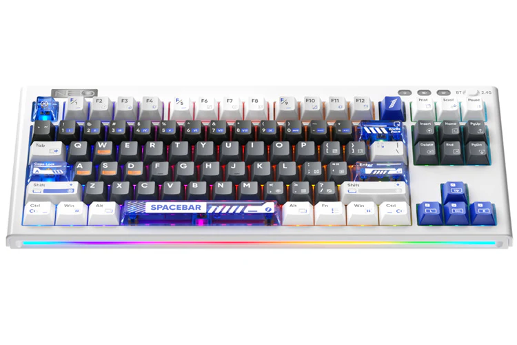 1st Player NEO87 Wireless 3 Mode Mechanical Keyboard (Thunderstorm) - Image 2