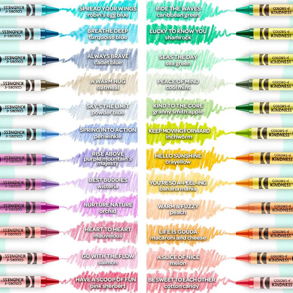 24pc Crayola Colors Of Kindness Crayons 3y+ - Image 3