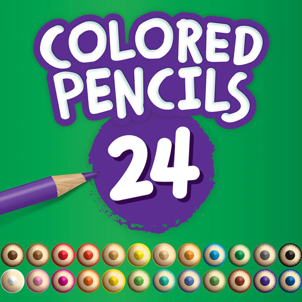 24pc Crayola Coloured Pencils Kids/Children Art/Craft 6y+ - Image 3