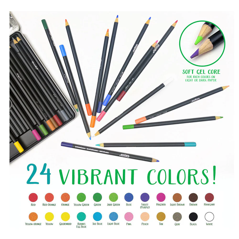 24pc Crayola Signature Blend & Shade Coloured Pencils - Image 3
