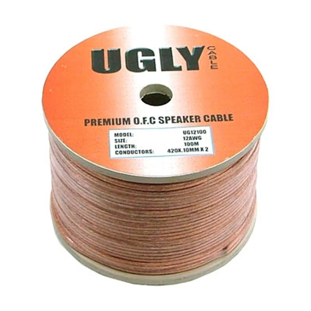 25m 50m 100m Ugly 12AWG Speaker Cable 420 Strands OFC Figure 8 Home Theatre - Image 4