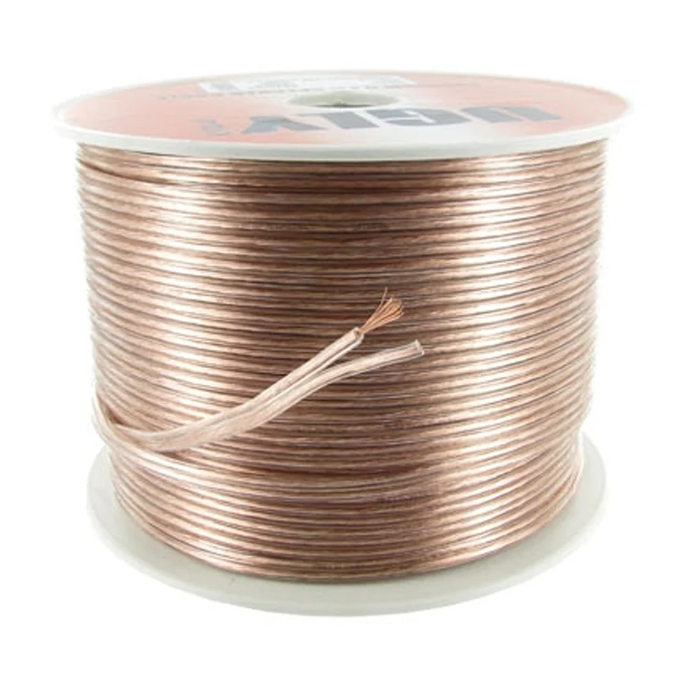 25m 50m 100m Ugly 20AWG Speaker Cable OFC 28 Strands Figure 8 Home Theatre Hi-Fi - Image 4