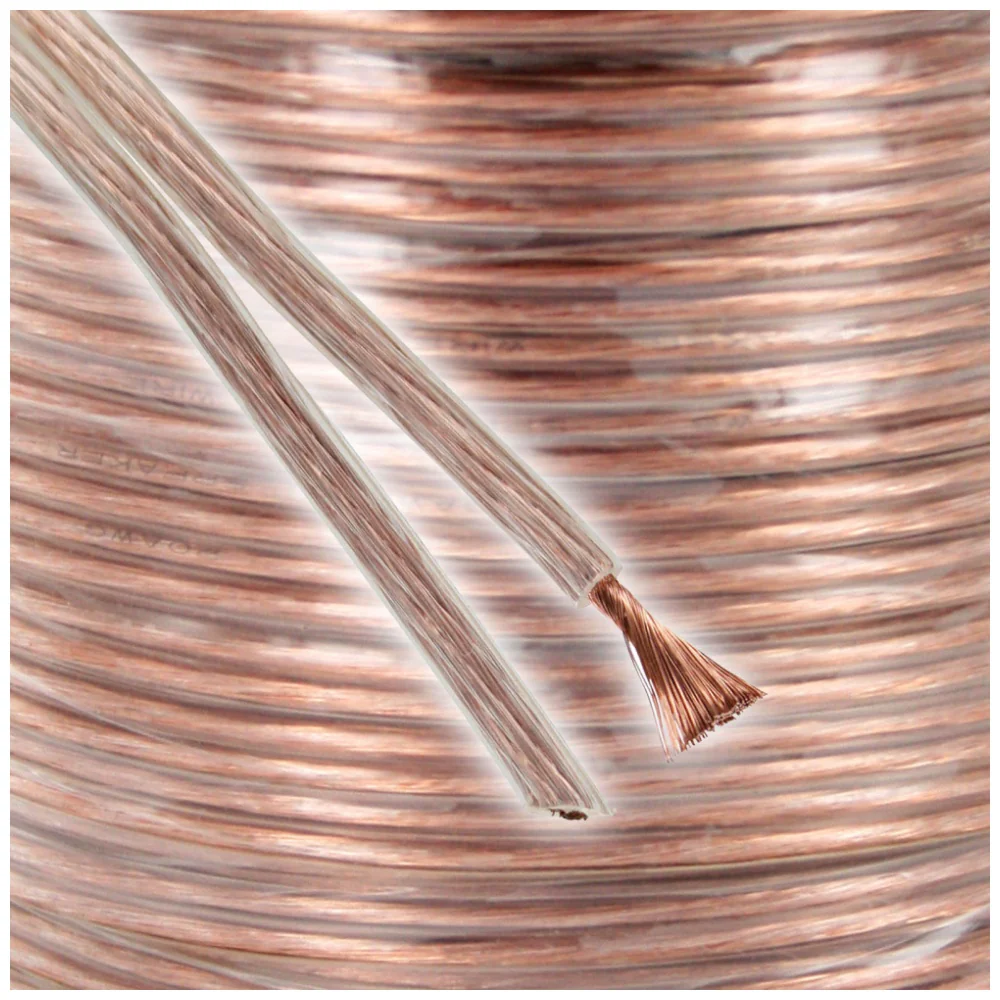 25m Ugly Speaker Cable OFC 42 x 0.17mm Strands Figure 8 17 AWG Spool Hi-Fi - Image 3
