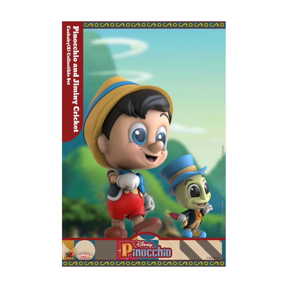 2pc Pinocchio 1940 & Jiminy Cricket Cosbaby Figure Collectable Fun Play Toy - Image 2