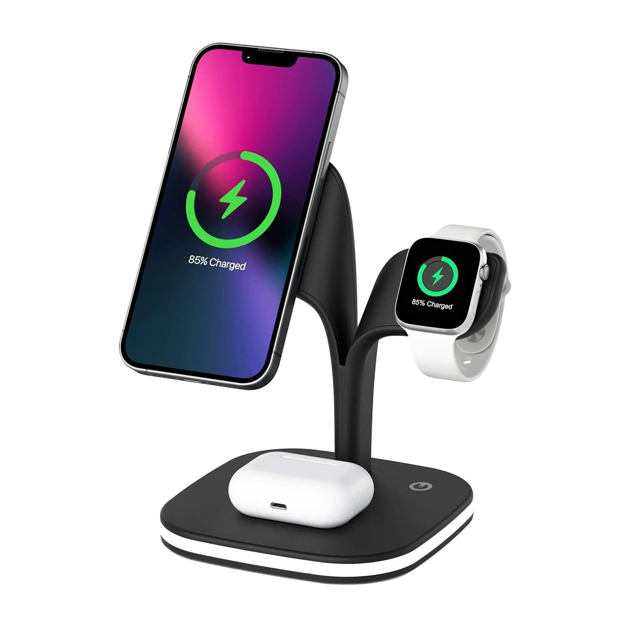 5-in-1 Wireless Fast Multi Device Charging Station with Night Light - Image 8