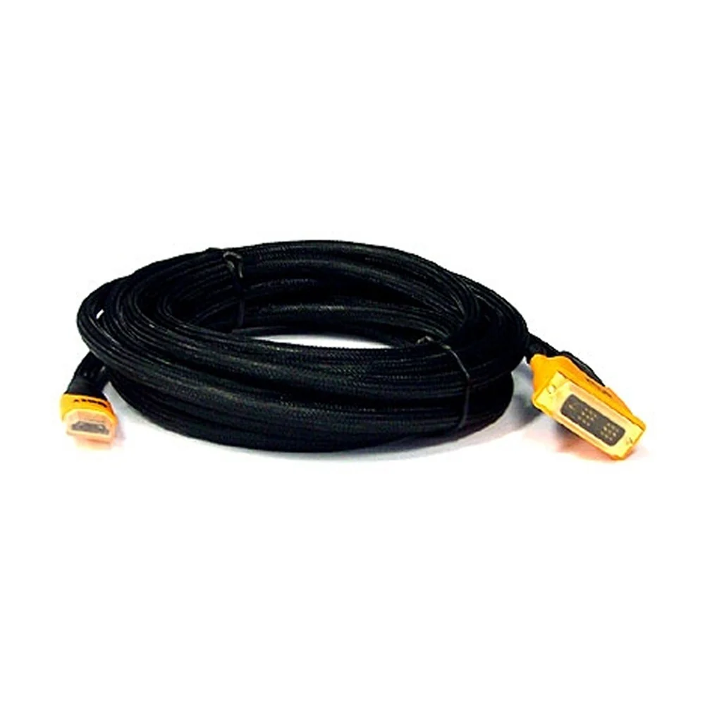 5m Ugly HDMI to DVI Digital Video Converter Adaptor Cable 28AWG Gold Plated OFC - Image 5