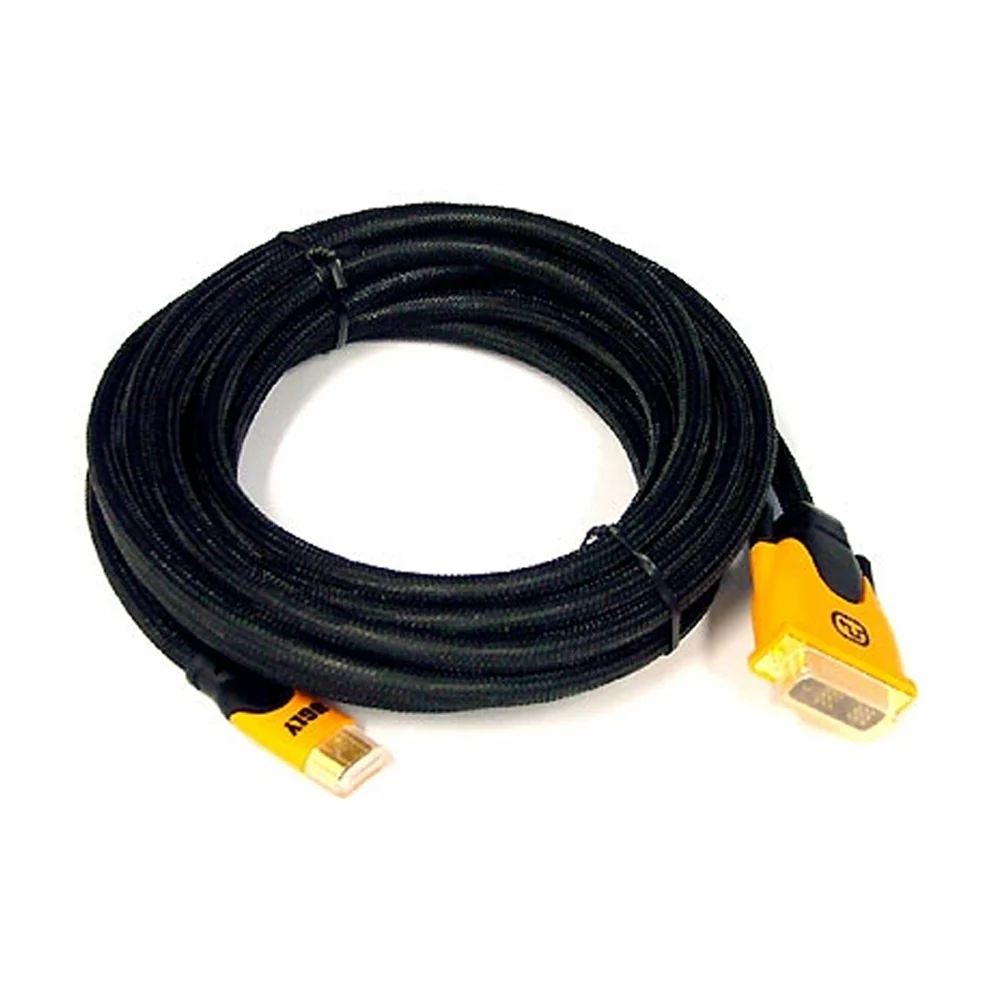 5m Ugly HDMI to DVI Digital Video Converter Adaptor Cable 28AWG Gold Plated OFC - Image 6