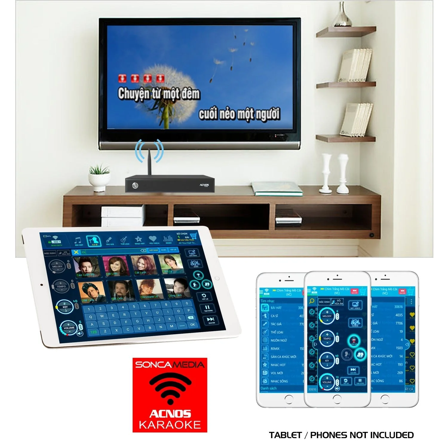 ACNOS KM-8 Vietnamese Karaoke 2TB Hard Drive System with 43,000 Songs, WIFI & YouTube - Image 2