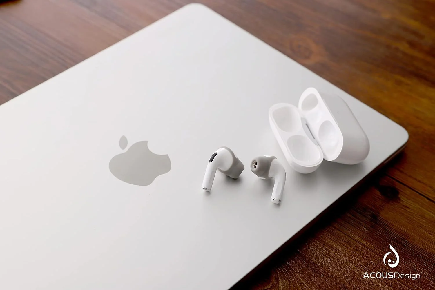 ACOUS Design Purest Pro Earbuds Covers for Airpods Pro/Pro 2 (Misty-Gray) - Image 4