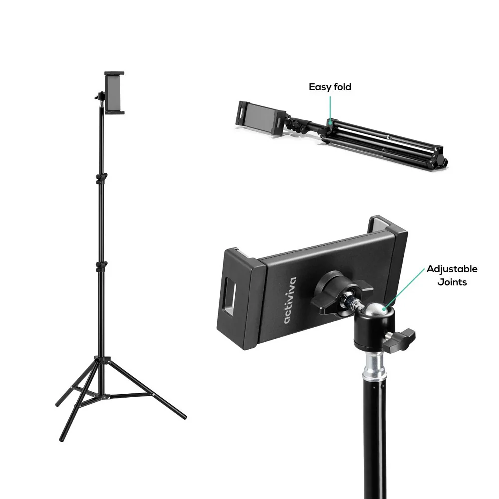 Activiva Ergolife Universal Tablet And Smartphone Tripod Floor Mount 178cm - Image 4