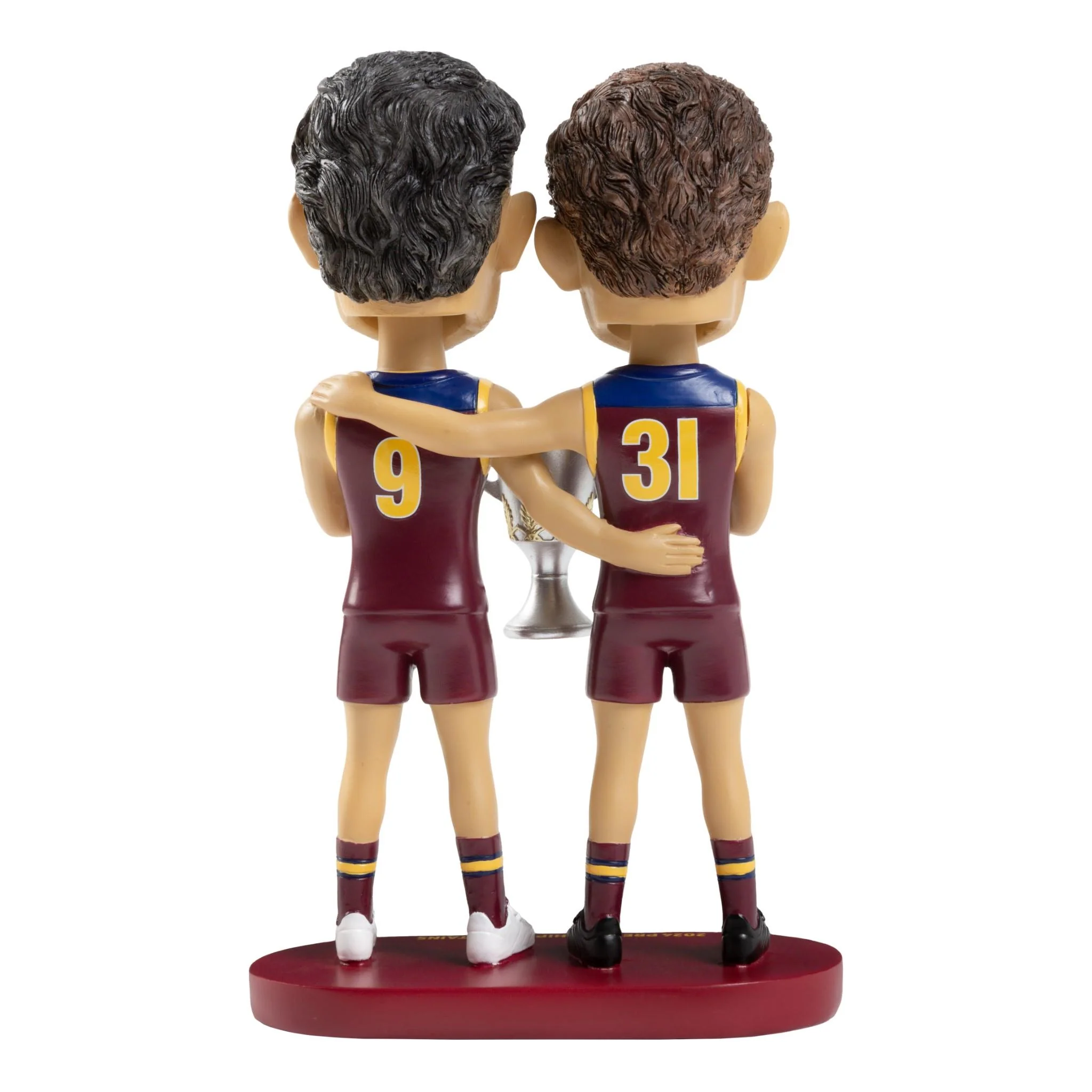 AFL - Brisbane Lions - 2024 Premiership Captains Double Bobblehead - Image 2