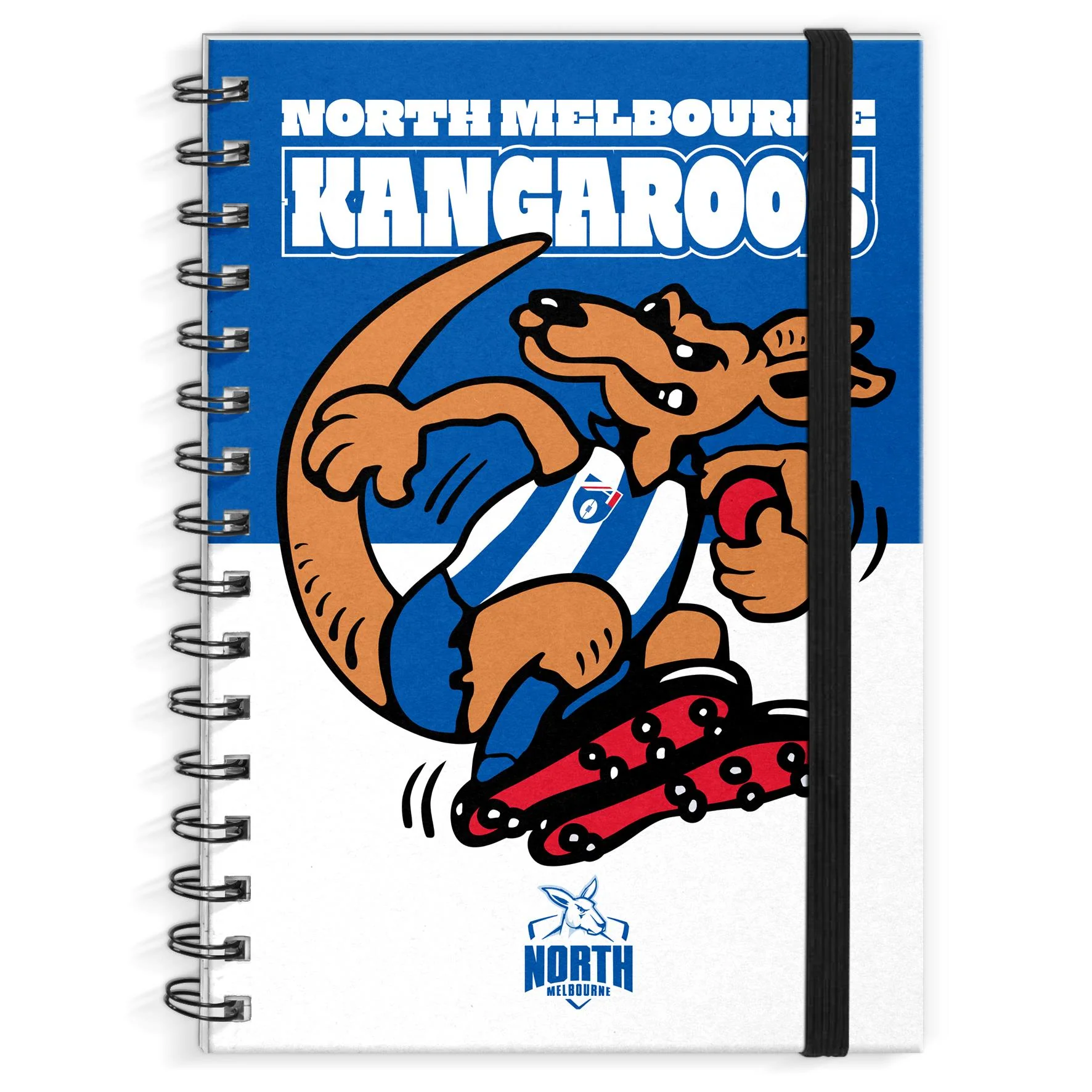 AFL - North Melbourne Kangaroos Hardcover A4 Spiral Notebook
