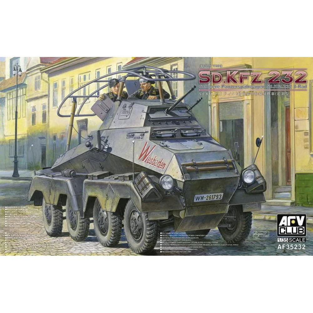 AFV Club 1/35 German Sd.Kfz. 232 Schwerer Panzerspahwagen Plastic Model Kit - Image 2