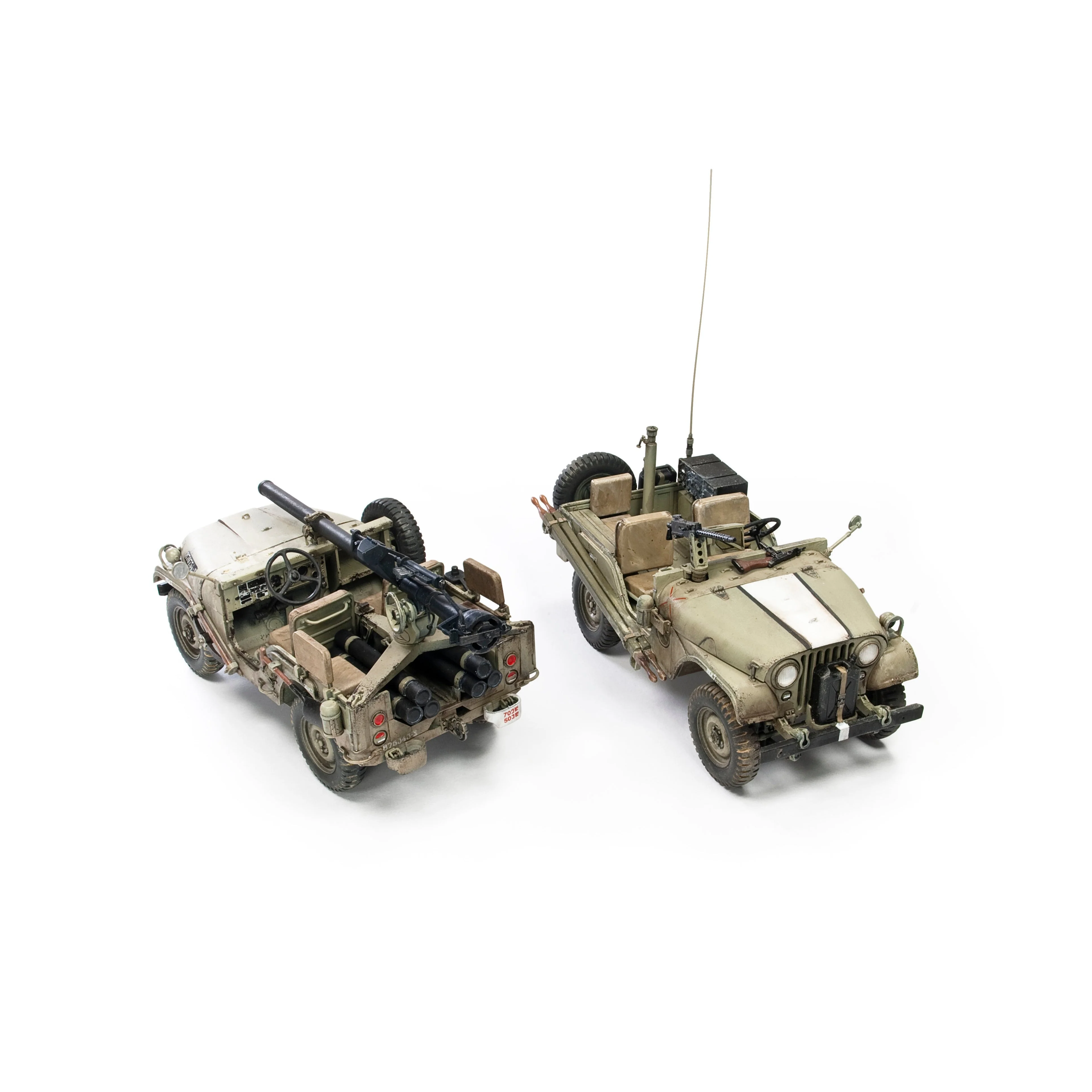 AFV Club 1/35 IDF M38A1 Series Recon/Fire Support Jeep (2 Models Set) - Image 2