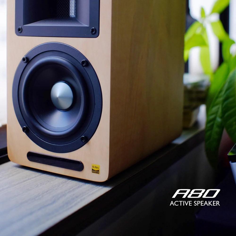 Airpulse A80 Active Bookshelf Speaker System (Pine) - Image 6