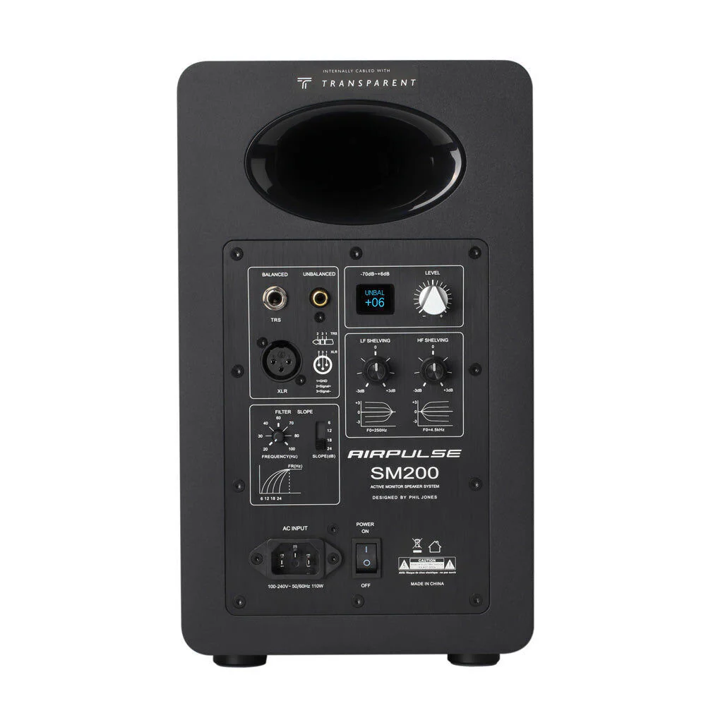 Airpulse SM200 Precision Monitor Active Loudspeakers 185x315cm 2pc (Black) - Image 3