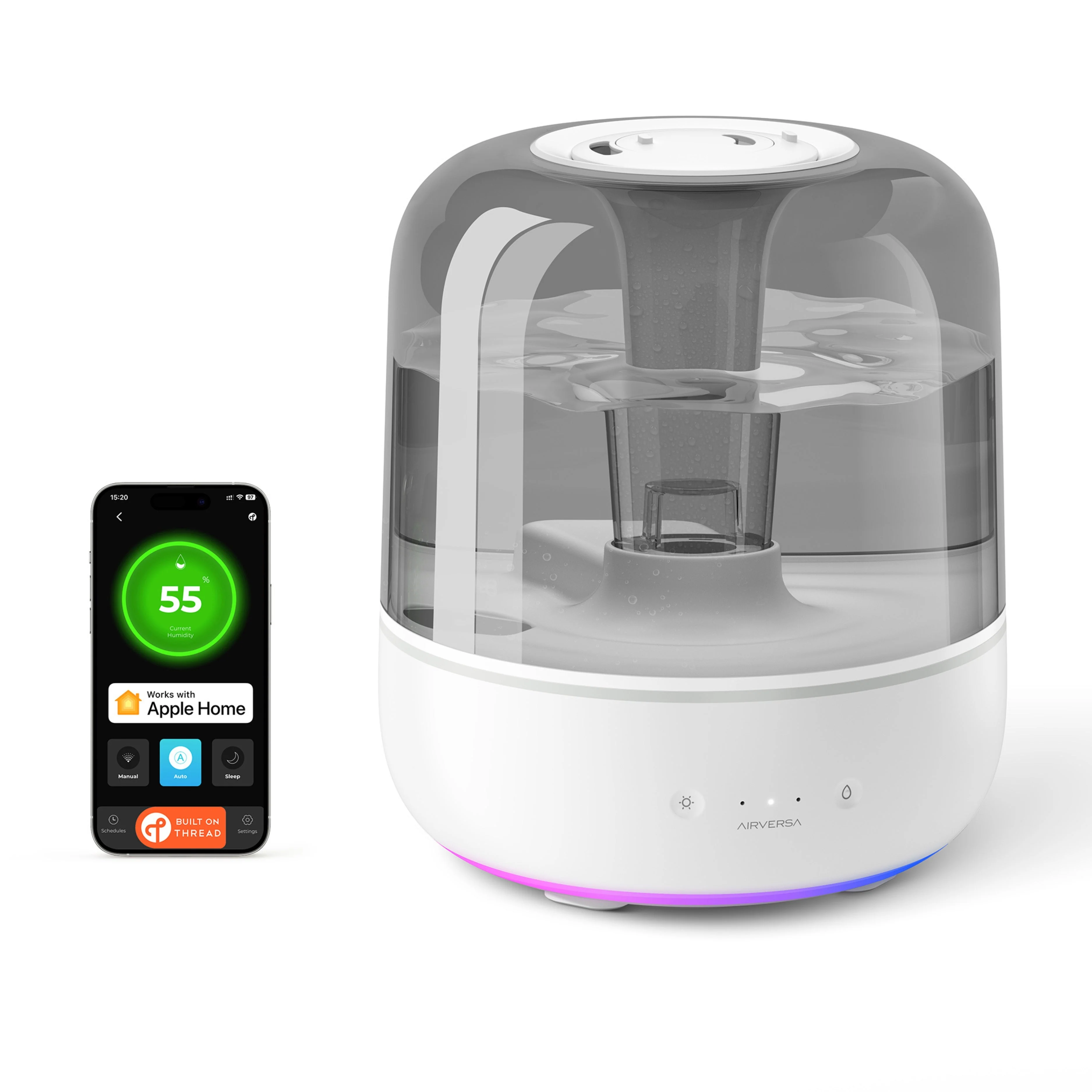 AirVersa Humelle Smart Humidifier (Pebbel Grey) - Image 2
