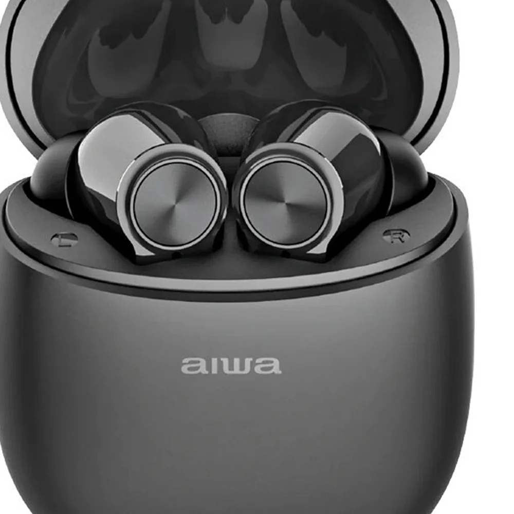 AIWA In-Ear Gelstem Bluetooth Earbuds (Black) - Image 3