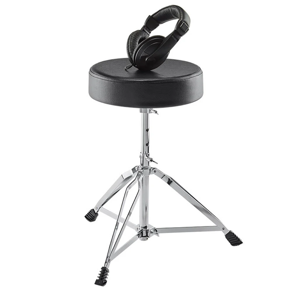 Alesis Drum Essentials Adjustable Drum Throne Stool & On-Ear Headphones Bundle - Image 3