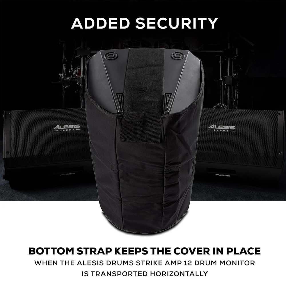 Alesis Padded Slip On Protective Cover For Strike Amp 12 Black - Image 3