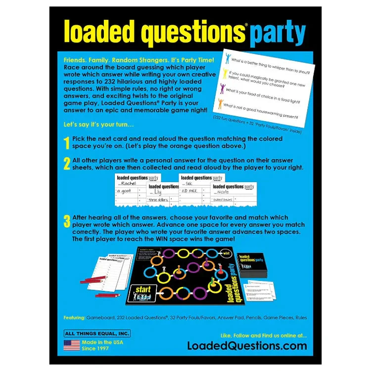 All Things Equal Loaded Questions Party Game - Image 2