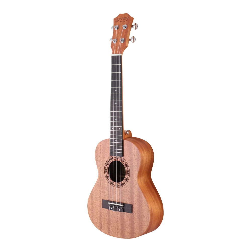 Alpha 23" Ukulele Natural Mahogany Concert Beginner Gift with Carry Bag - Image 3