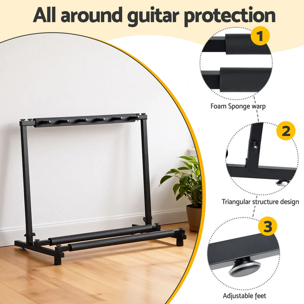 Alpha 5 Space Folding Guitar Stand Rack Holder Display - Image 4