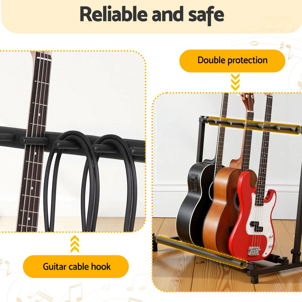 Alpha 5 Space Folding Guitar Stand Rack Holder Display - Image 6