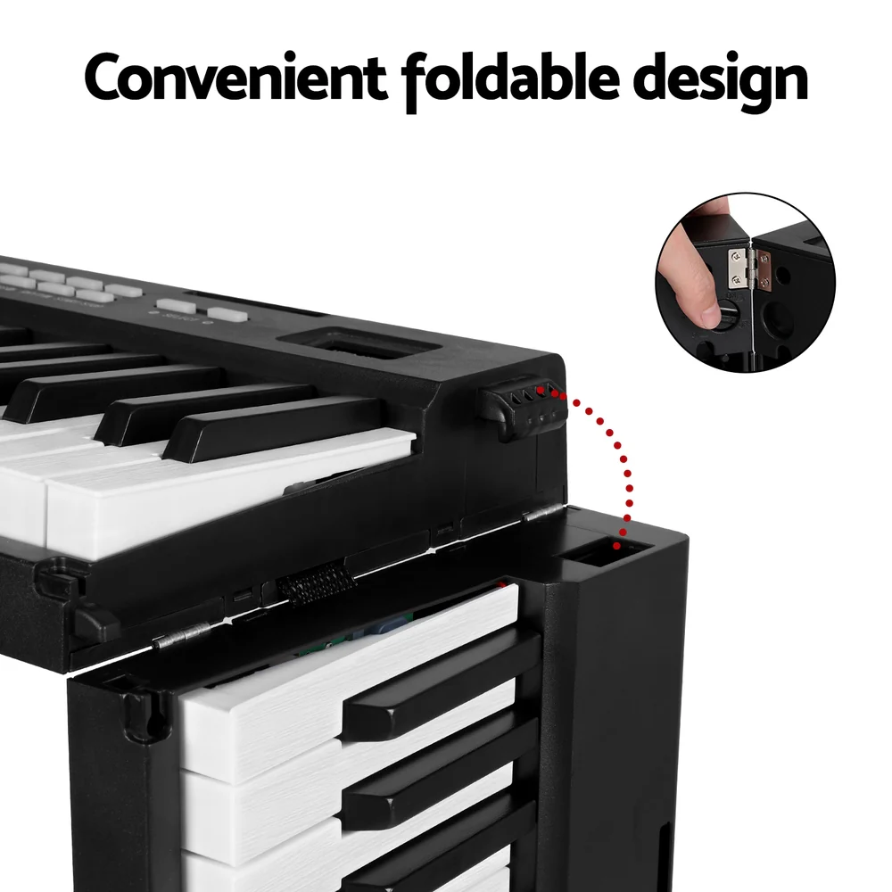 Alpha 88 Keys Foldable Electronic Piano Keyboard Digital Electric with Carry Bag - Image 6