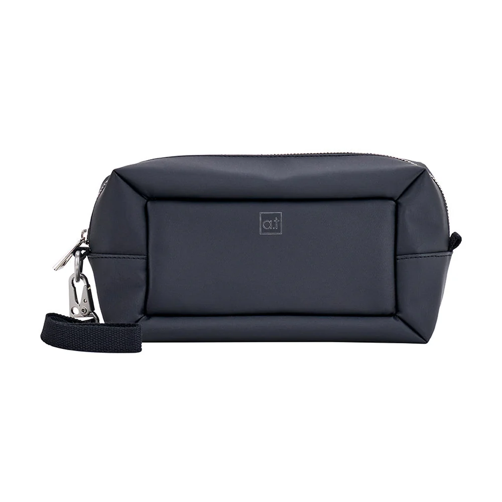 Annabel Trends AT Mens Toiletry Travel Bag with Clip on Handle Black - Image 5