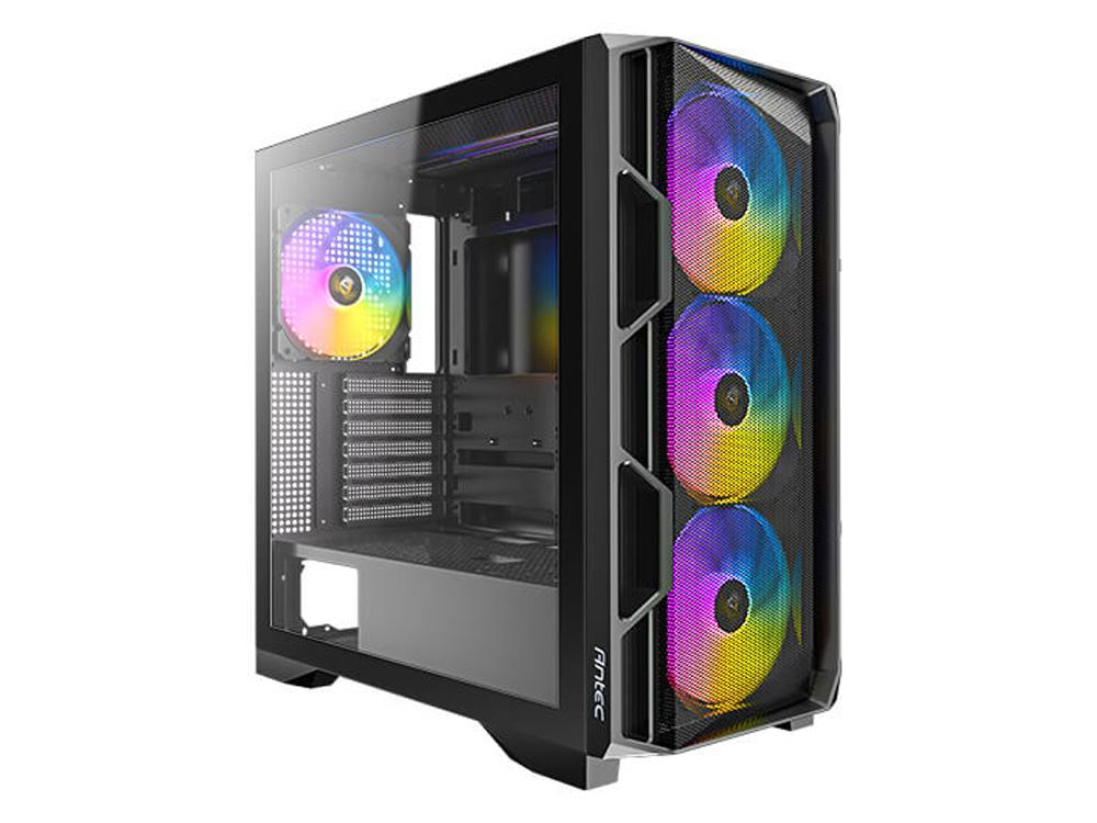 Antec AX1000 ARGB Mid-Tower Gaming Case - Black - Image 4