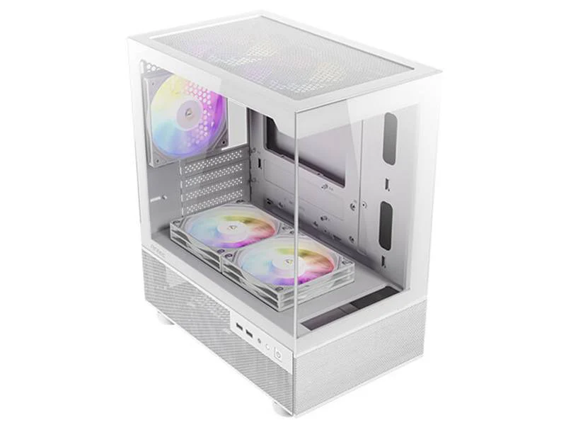 Antec CX200M RGB Elite Micro-ATX Gaming Case - White - Image 4