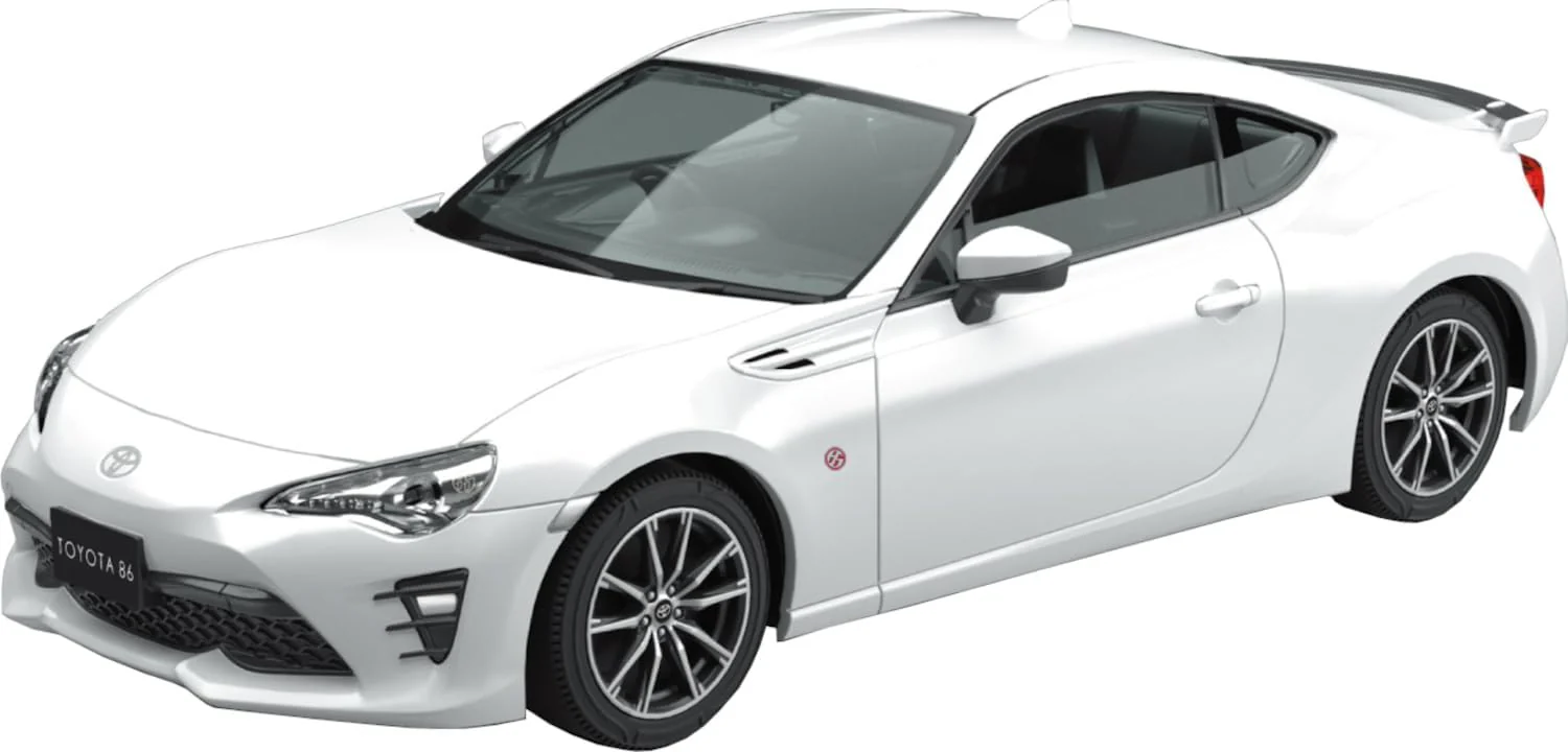 Aoshima 1/32 Snap Toyota 86 (Crystal White Pearl) - Image 2