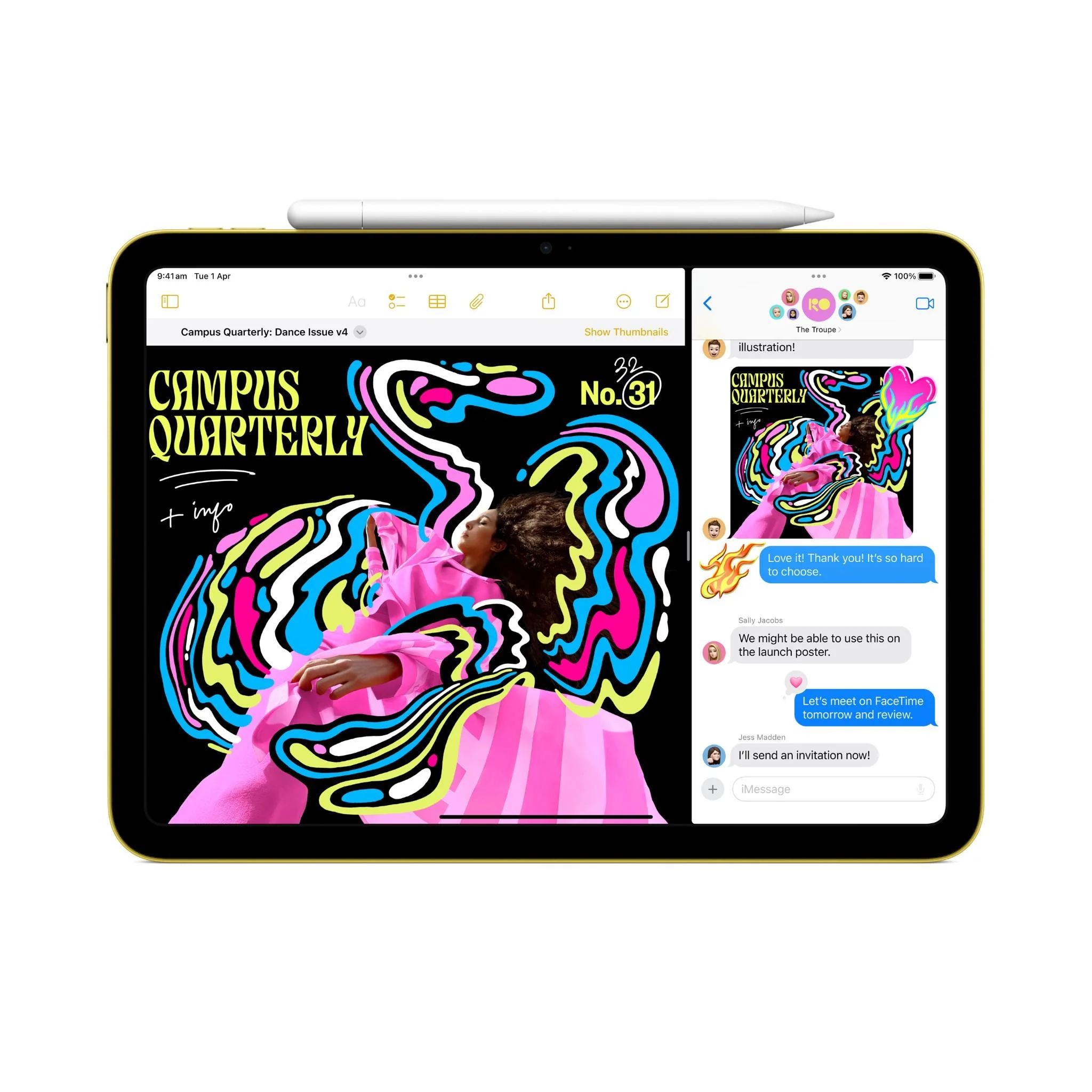Apple iPad 11-inch A16 128GB Wi-Fi + Cellular (Blue)[~Refurbished] - Image 4