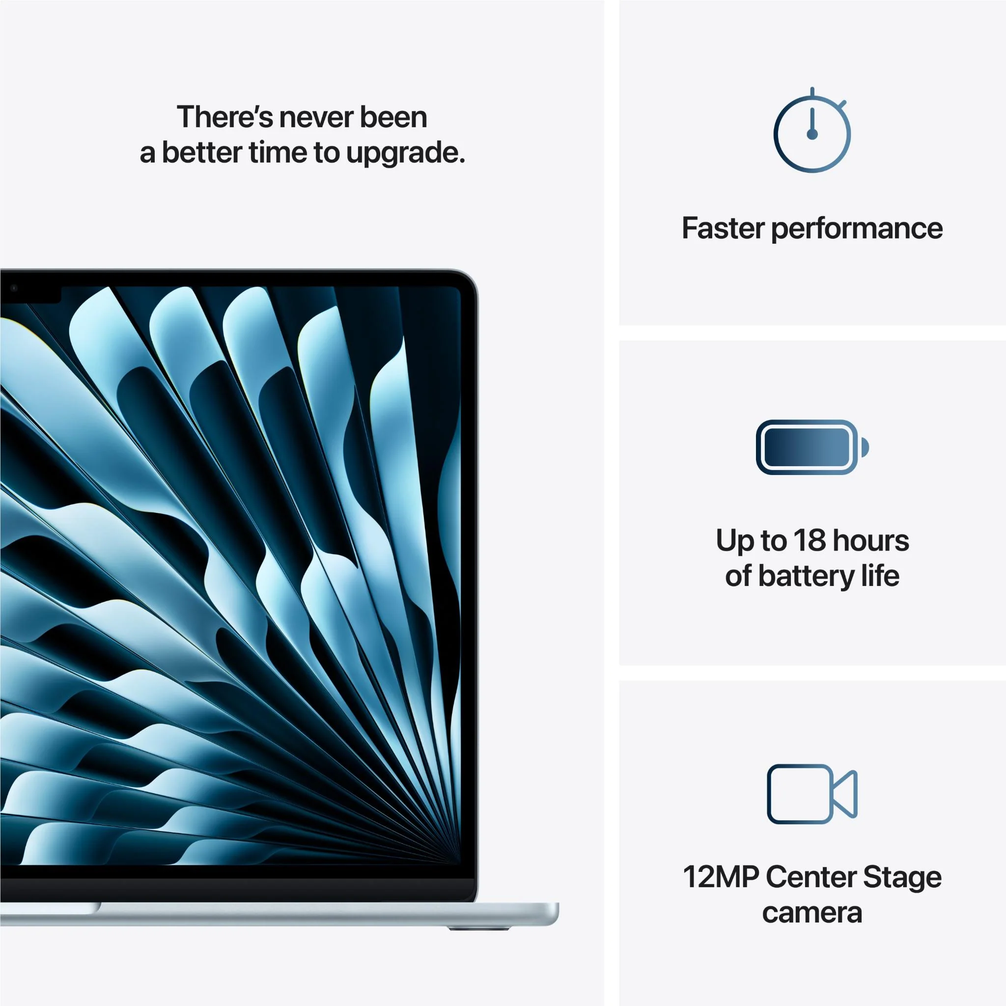 Apple MacBook Air 15-inch with M4 Chip, 256GB/16GB (Sky Blue) - Image 10