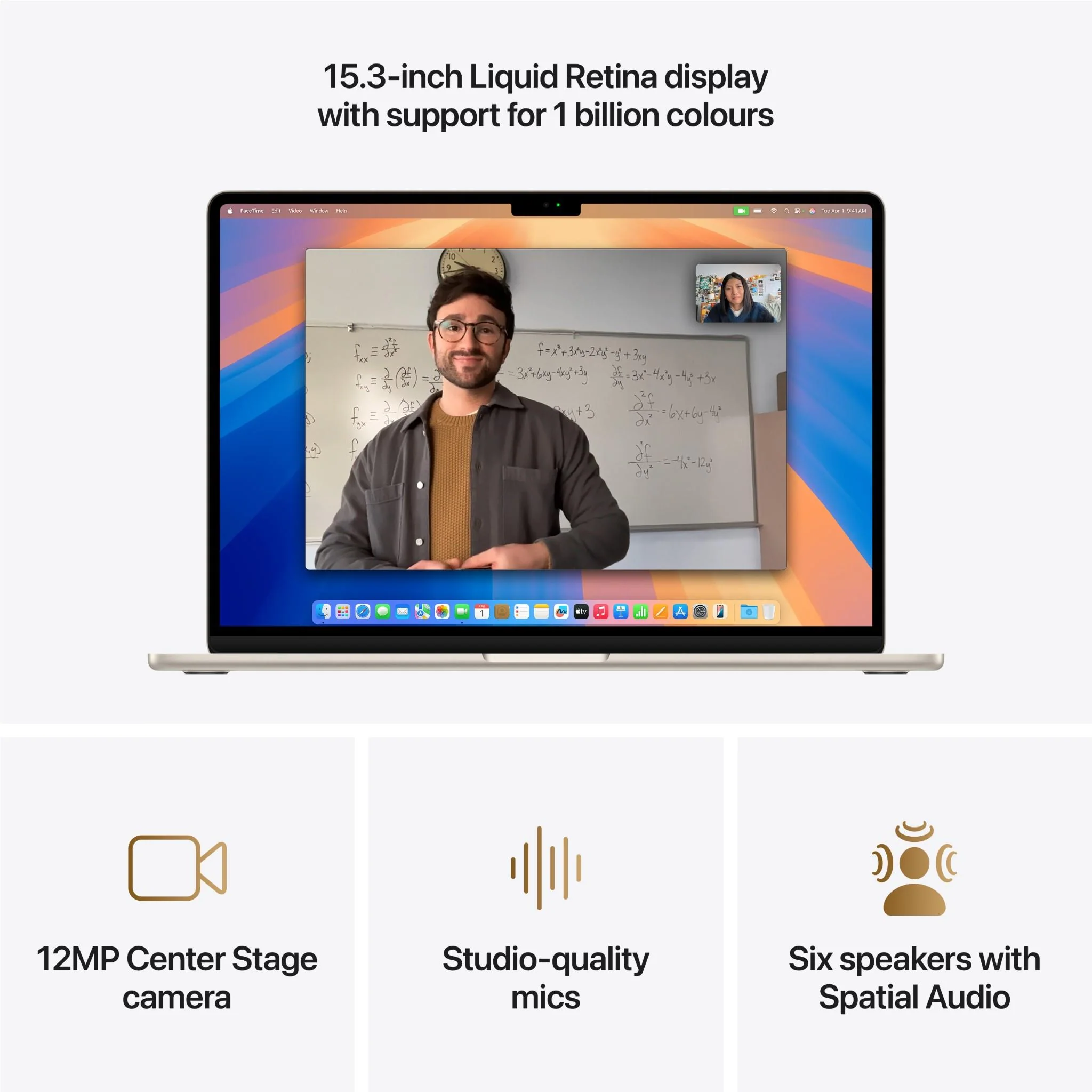 Apple MacBook Air 15-inch with M4 Chip, 256GB/16GB (Starlight) - Image 5