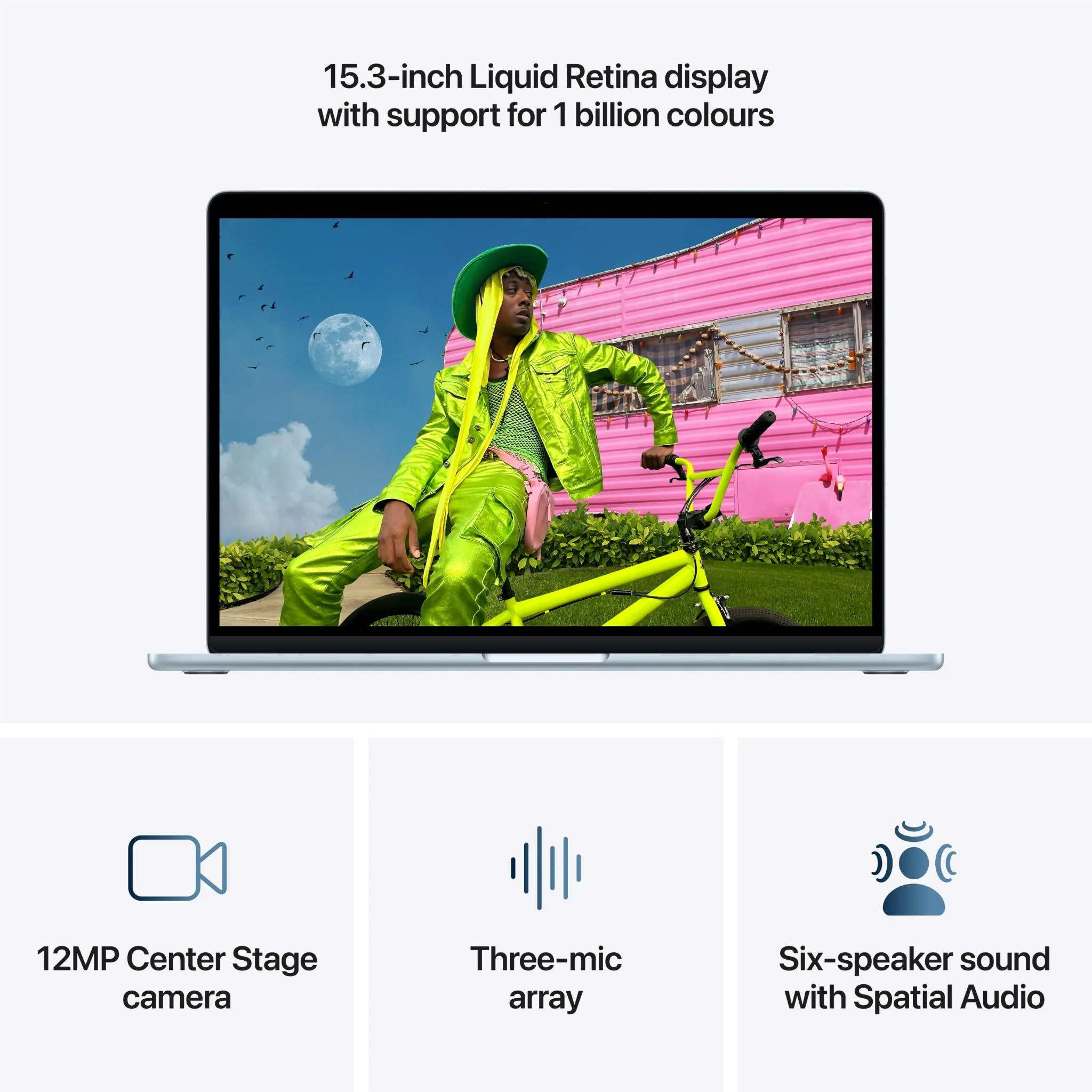 Apple MacBook Air 15-inch with M5 Chip, 512GB/16GB (Sky Blue) - Image 5