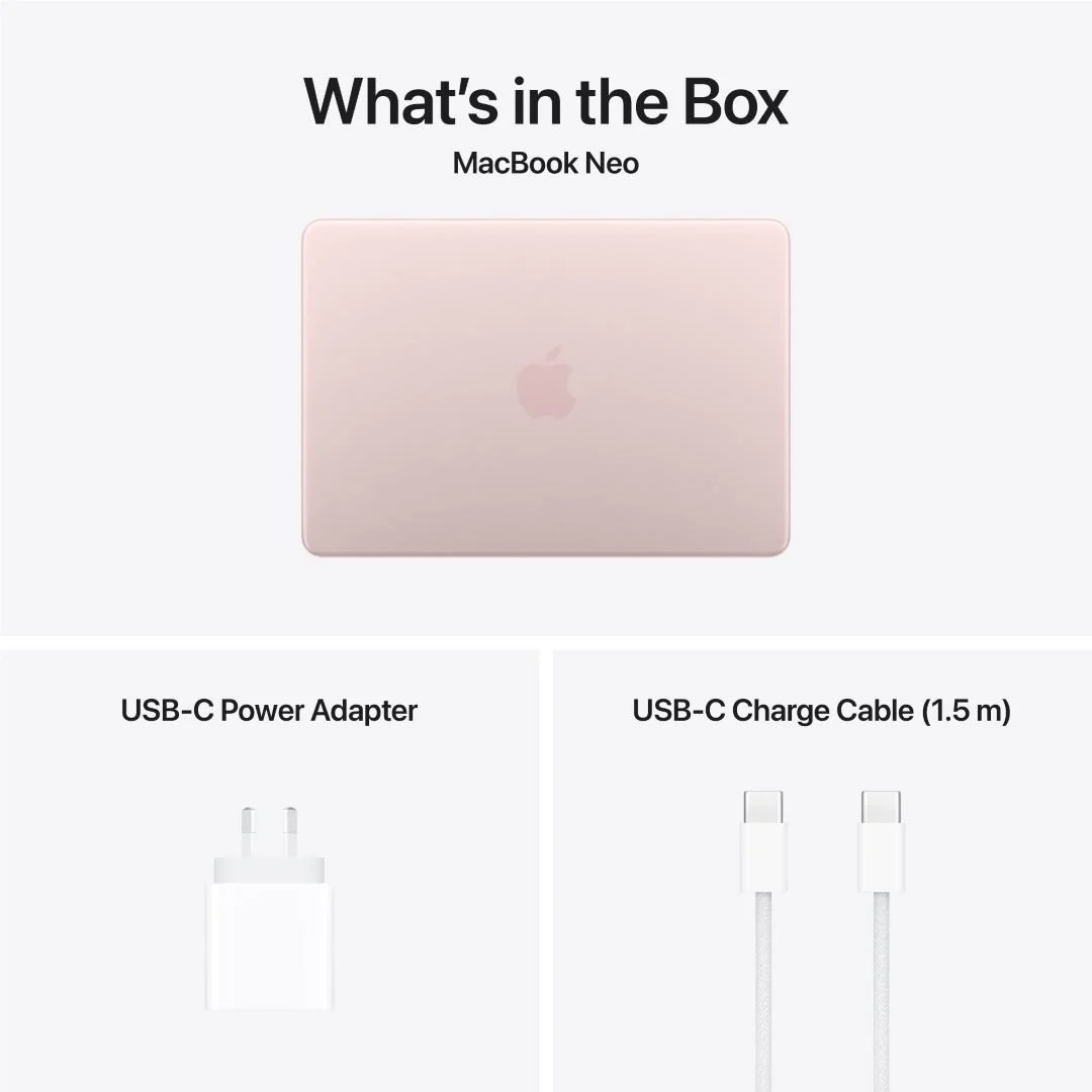 Apple MacBook Neo 13-inch with A18 Pro Chip, 256GB/8GB (Blush) - Image 10