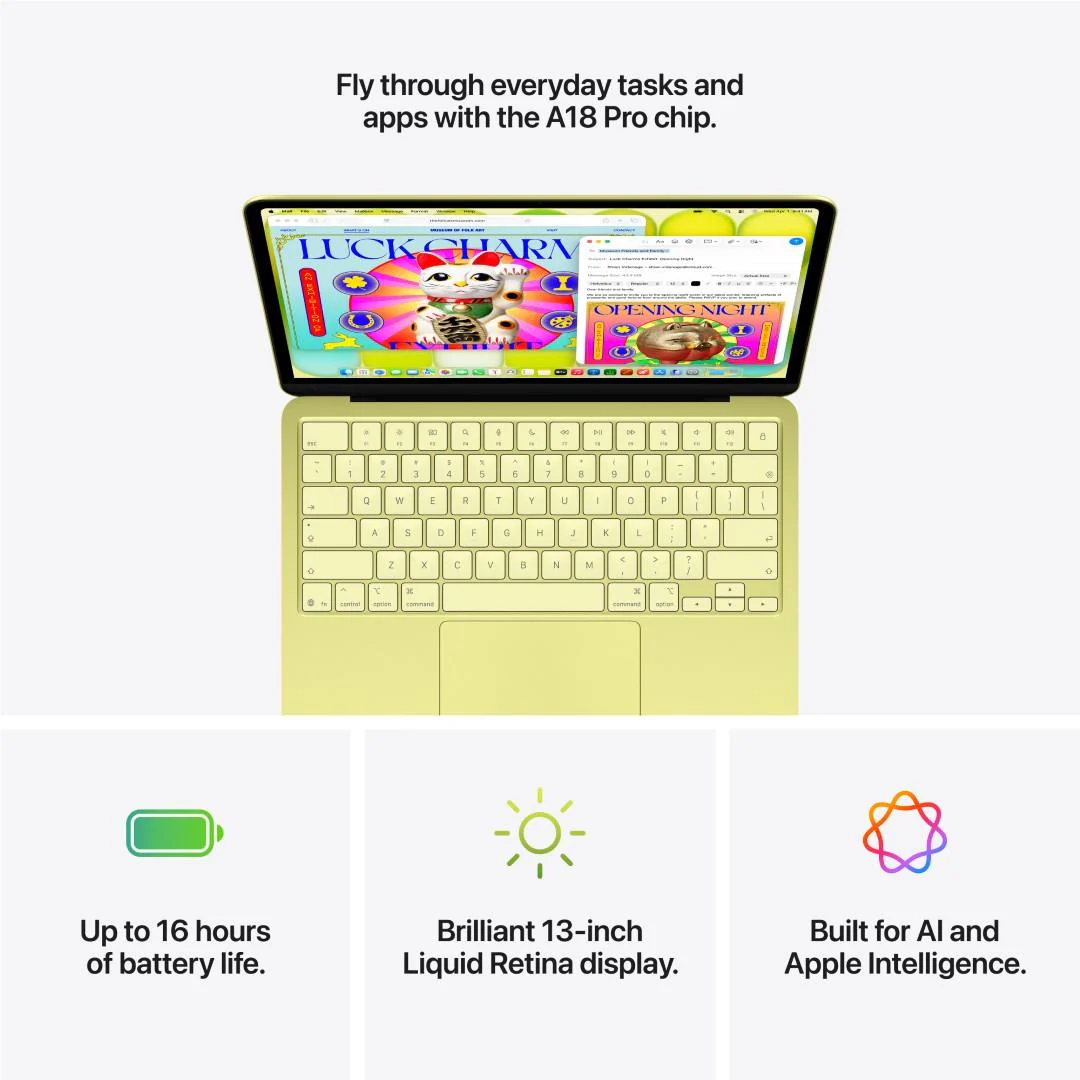 Apple MacBook Neo 13-inch with A18 Pro Chip, 256GB/8GB (Silver) - Image 9