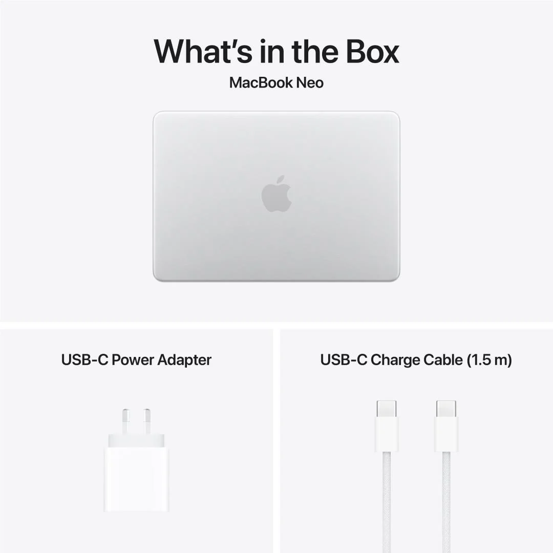 Apple MacBook Neo 13-inch with A18 Pro Chip, 512GB/8GB (Silver) - Image 10