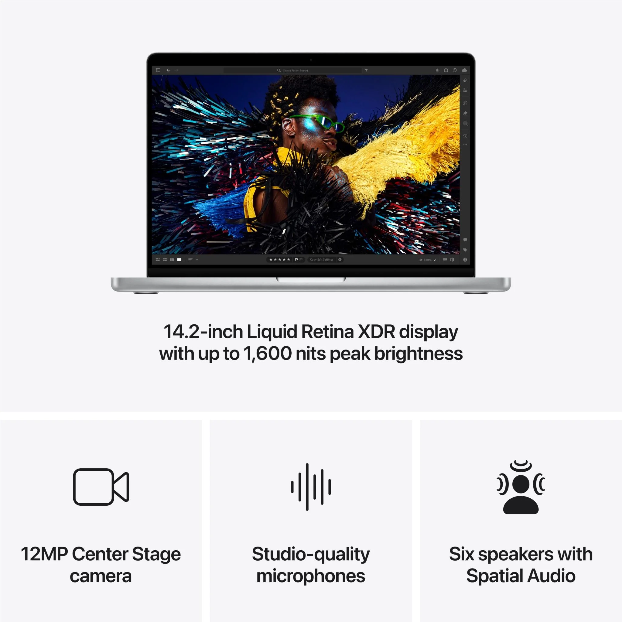 Apple MacBook Pro 14-inch with M4 Max Chip, 1TB/36GB (Silver)[2024] - Image 6