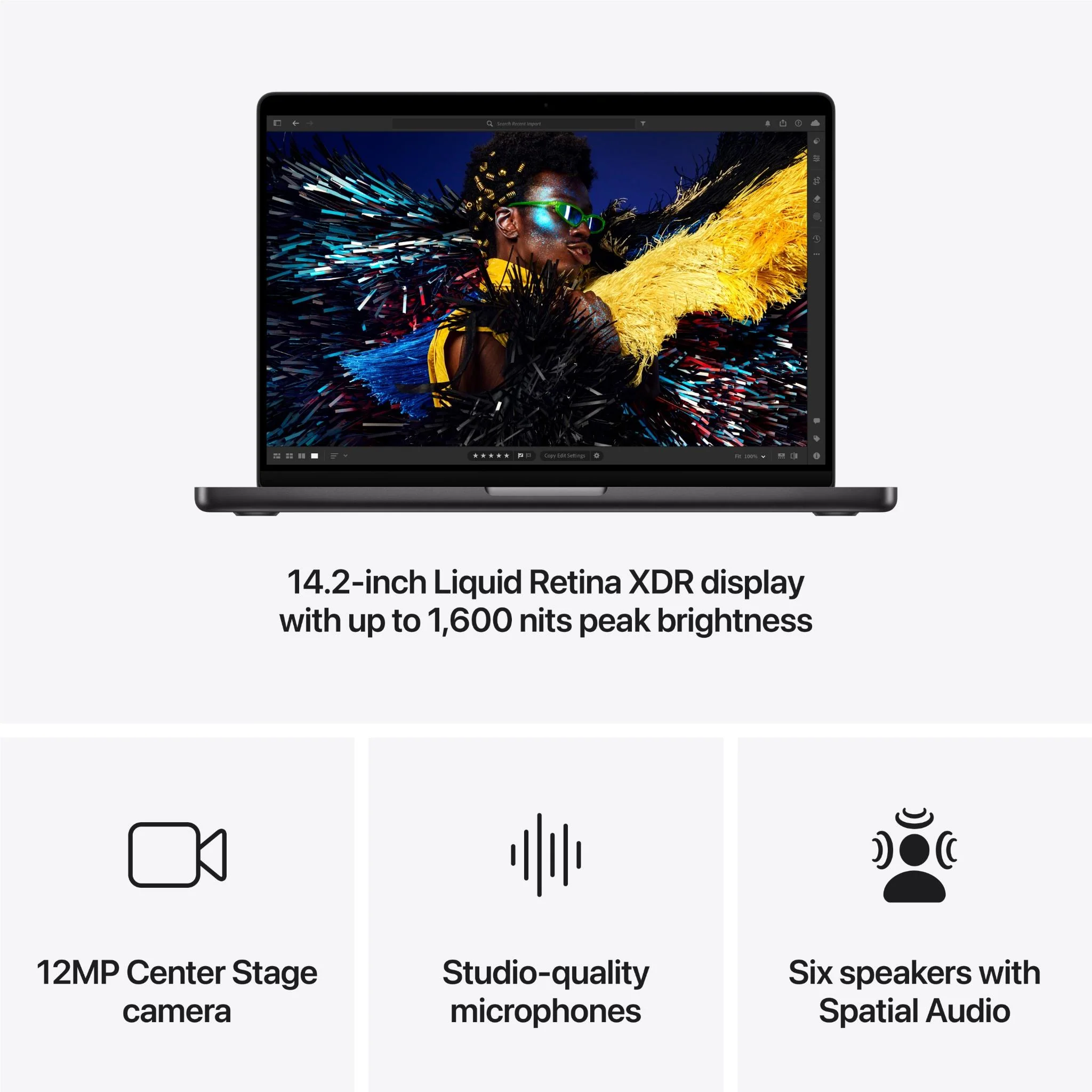 Apple MacBook Pro 14-inch with M4 Pro Chip, 512GB/24GB (Space Black)[2024] - Image 6